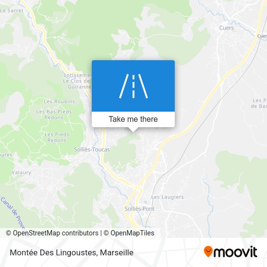 Montée Des Lingoustes map