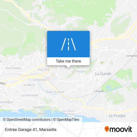 Entrée Garage 41 map
