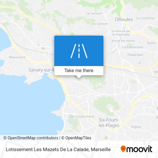 Lotissement Les Mazets De La Calade map