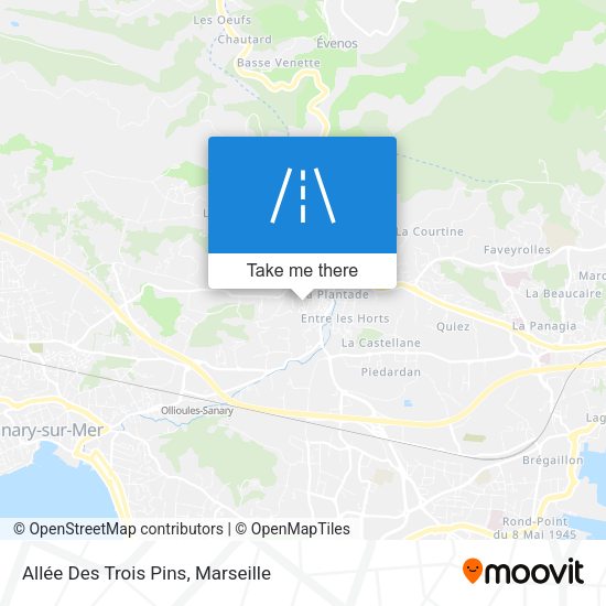 Allée Des Trois Pins map