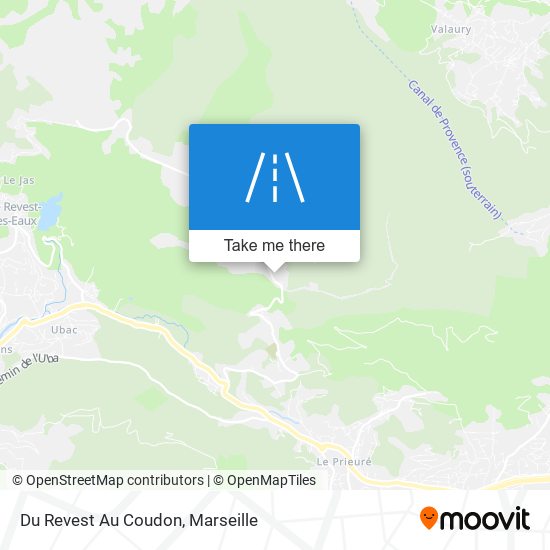 Du Revest Au Coudon map