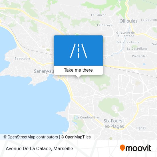 Avenue De La Calade map