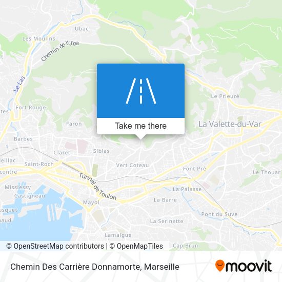 Chemin Des Carrière Donnamorte map