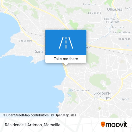 Résidence L'Artimon map