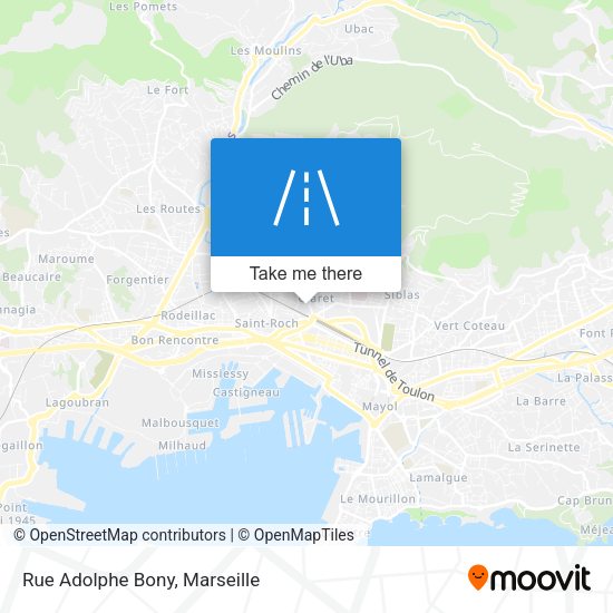 Rue Adolphe Bony map