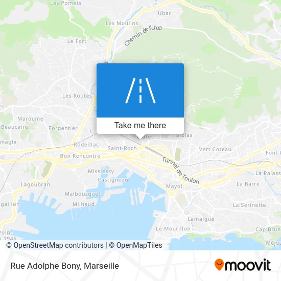 Rue Adolphe Bony map