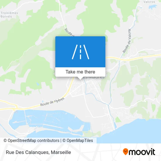 Rue Des Calanques map