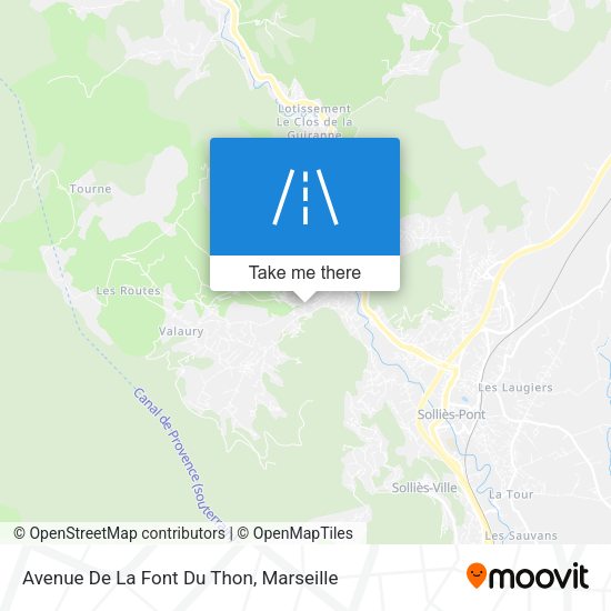Avenue De La Font Du Thon map