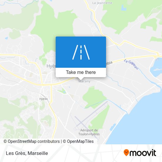 Les Grès map