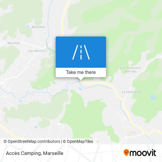 Accès Camping map