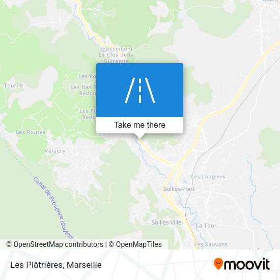 Les Plâtrières map