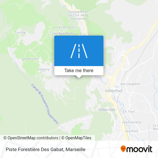 Piste Forestière Des Gabat map