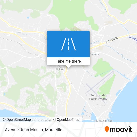 Avenue Jean Moulin map