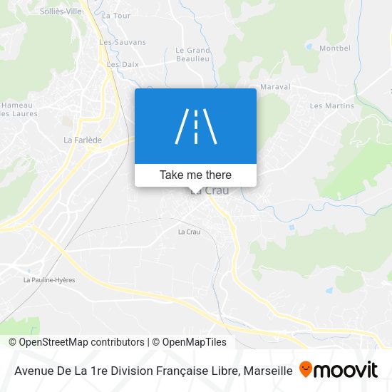 Avenue De La 1re Division Française Libre map