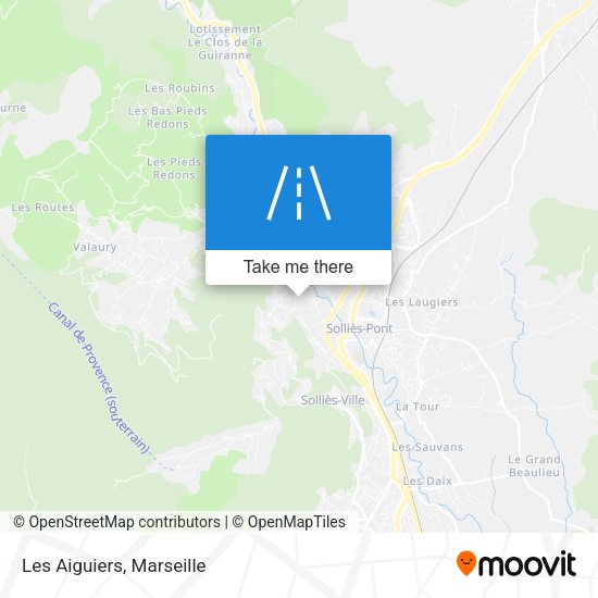 Les Aiguiers map