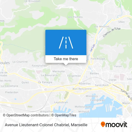 Avenue Lieutenant-Colonel Chabriel map