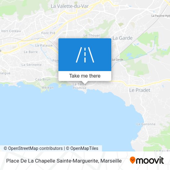 Place De La Chapelle Sainte-Marguerite map