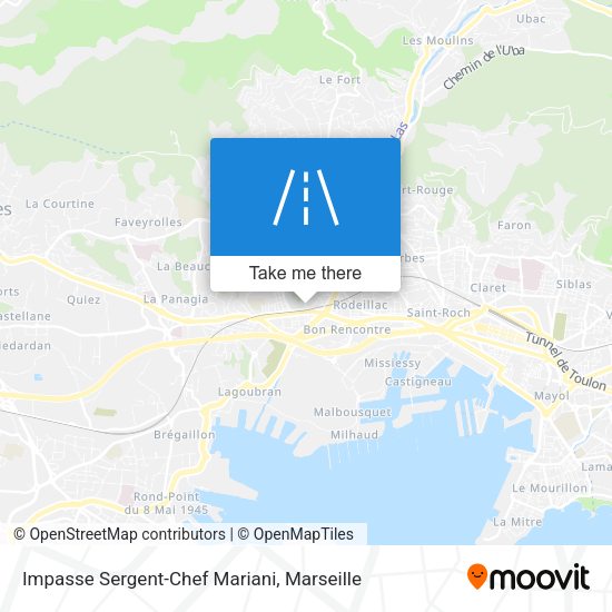 Impasse Sergent-Chef Mariani map