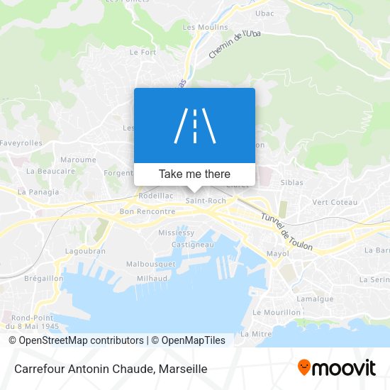 Carrefour Antonin Chaude map