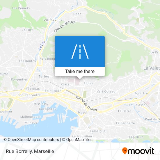 Rue Borrelly map