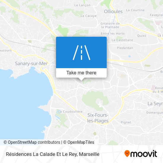Résidences La Calade Et Le Rey map