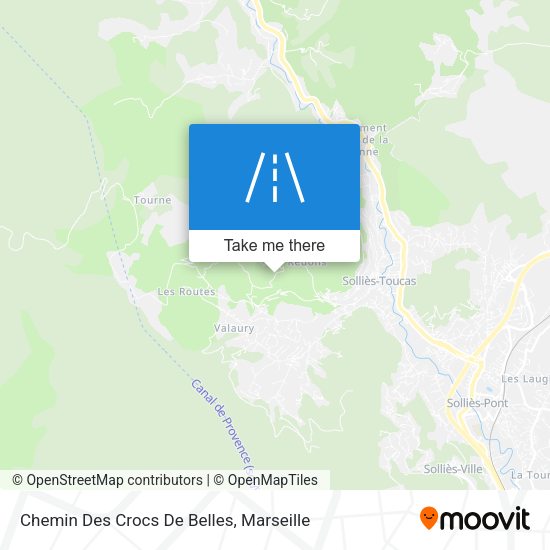 Chemin Des Crocs De Belles map