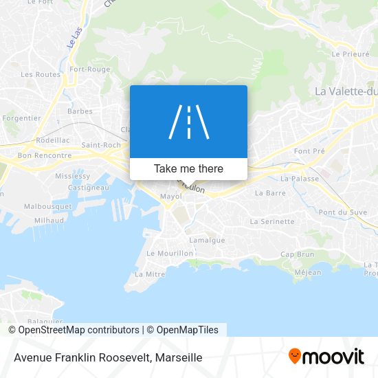 Avenue Franklin Roosevelt map