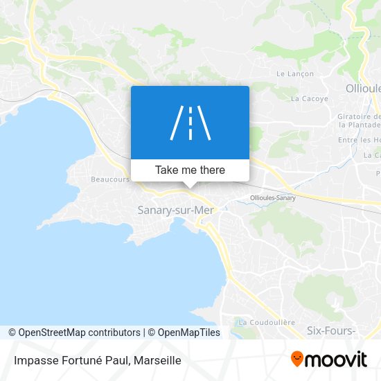Impasse Fortuné Paul map