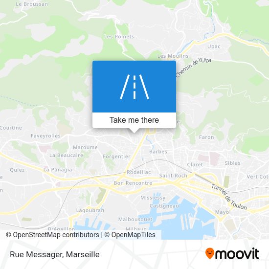 Rue Messager map