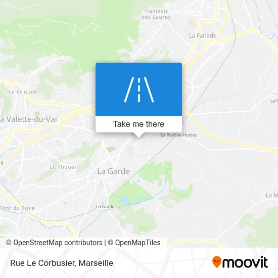 Rue Le Corbusier map