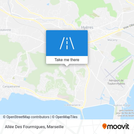 Allée Des Fourmigues map