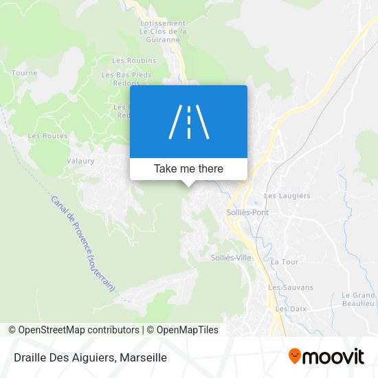 Draille Des Aiguiers map
