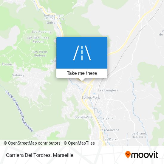 Carriera Dei Tordres map
