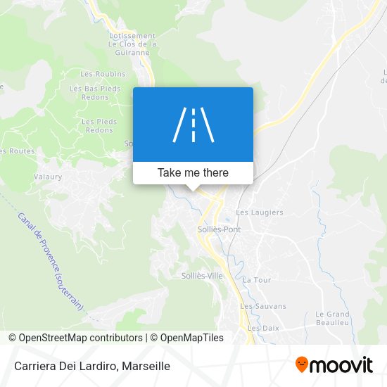 Carriera Dei Lardiro map