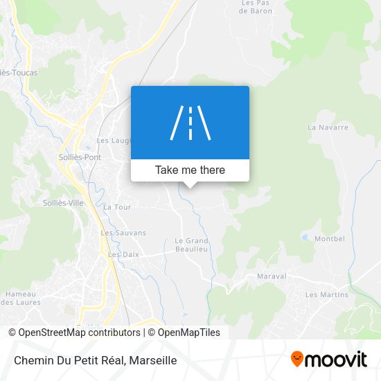Chemin Du Petit Réal map