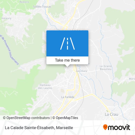 La Calade Sainte-Élisabeth map