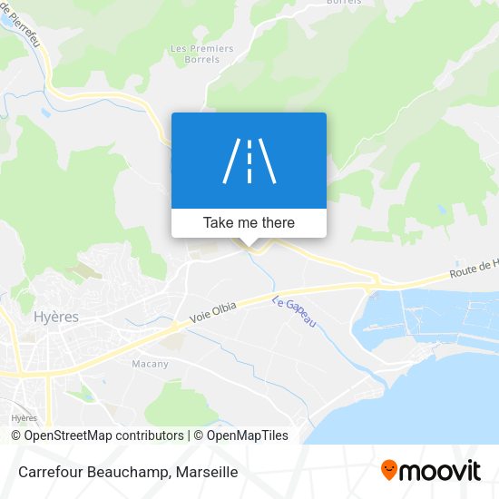 Carrefour Beauchamp map