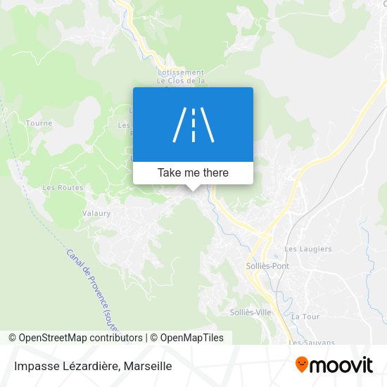 Impasse Lézardière map