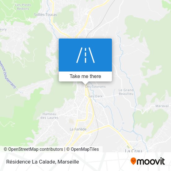 Résidence La Calade map