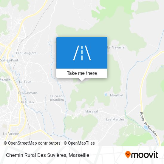 Chemin Rural Des Suvières map