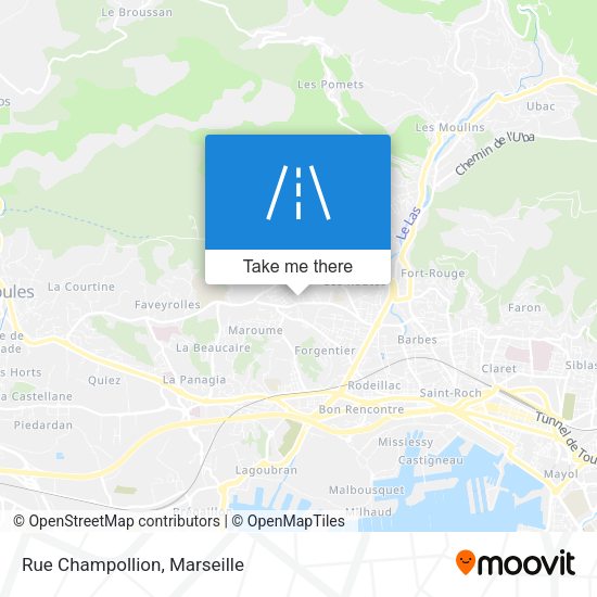 Rue Champollion map