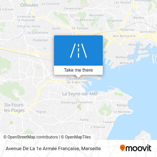 Avenue De La 1e Armée Française map