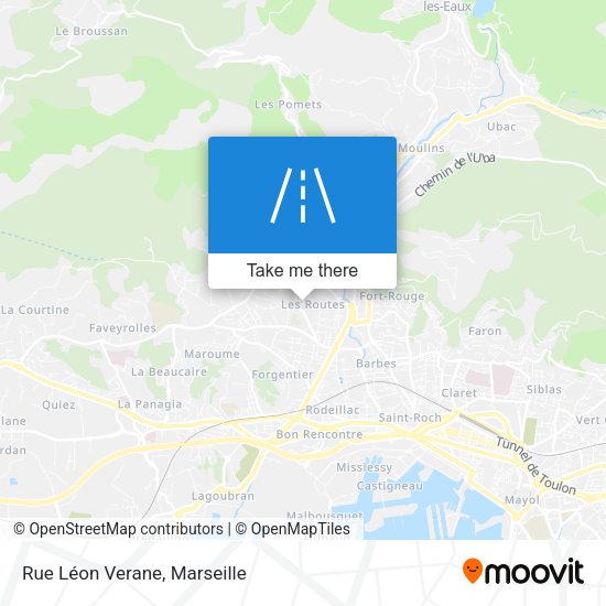 Rue Léon Verane map