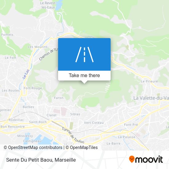 Sente Du Petit Baou map