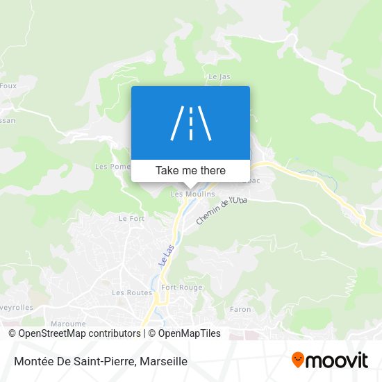 Montée De Saint-Pierre map