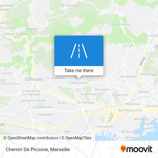 Chemin De Picoove map