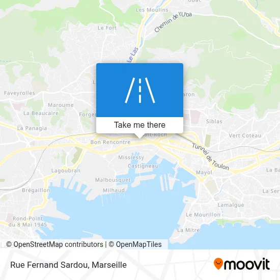 Rue Fernand Sardou map