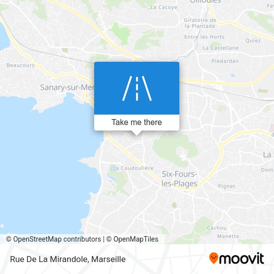 Rue De La Mirandole map