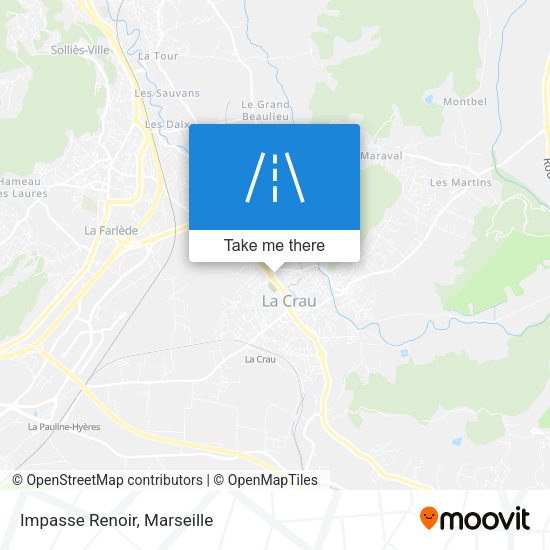 Impasse Renoir map