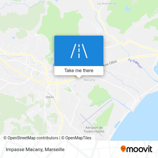 Impasse Macany map